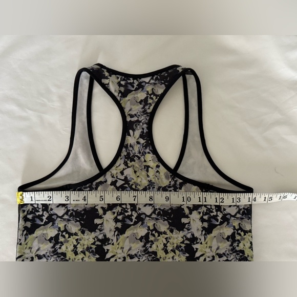 Lululemon Cool Racerback Crosscourt Petal Black Clarity Yellow / Black Size‎ 6 - Picture 8 of 11